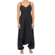 Combi sarouel femme ethnique imprime python noir gris