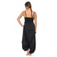 Combi sarouel femme ethnique imprime python noir gris