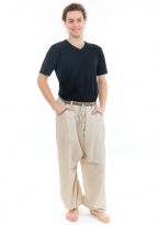 Pantalon sarouel droit casual homme Samadhi face