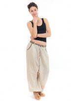Pantalon sarouel droit casual homme Samadhi femme