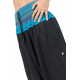 Pantalon sarouel femme indian chic sari turquoise et or
