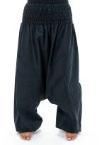 Sarouel grande taille elastique noir Jeenah full size