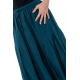 Saroual ethnique fourche extra basse façon jupe petrol blue Dhangadi