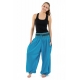 Pantalon sarouel baba cool chic turquoise sari brillant Manha