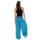 Pantalon sarouel baba cool chic turquoise sari brillant Manha