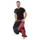 Sarouel grande taille elastique noir rouge Pataya personnalisable