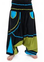Sarouel elastique grande taille mixte noir bleu vert Neonew