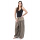 Pantalon sarouel grande taille mixte natural chanvre chine