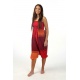 Sarouel homme femme élastique rouge Sanjeevani personnalisable