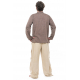 Pantalon relax homewear yoga boutons coton Bhanga