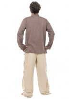 Pantalon relax homewear yoga boutons coton Bhanga