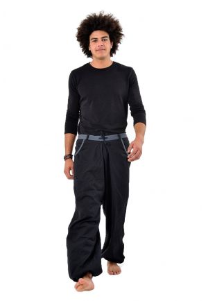 Pantalon homme Pradip Noir et gris
