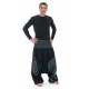 Sarouel grande taille smoke noir rayures noires Pattaya