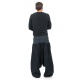 Sarouel grande taille smoke noir rayures noires Pattaya
