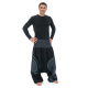 Sarouel grande taille smoke noir rayures noires Pattaya