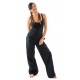 Pantalon femme homme hiver zen chic noir uni personnalisable