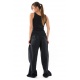 Pantalon femme homme hiver zen chic noir uni personnalisable