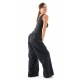 Pantalon femme homme hiver zen chic noir uni personnalisable
