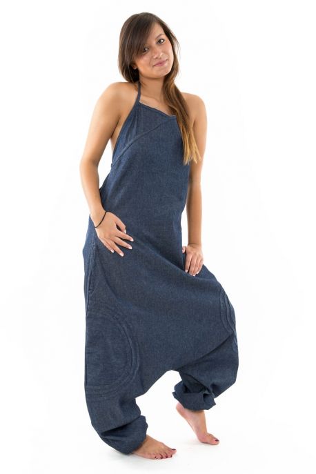 Combinaison sarwel femme blue jean brut urban street personnalisable