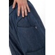 Sarouel baggy aladin blue jean et coton noir homme femme personnalisable