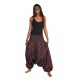 Pantalon sarwel femme smocke spirale ethnique chic personnalisable