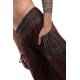 Pantalon sarouel elastique grande taille chocolat personnalisable