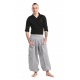 Pantalon sarouel baggy aladin homme femme gris clair personnalisable