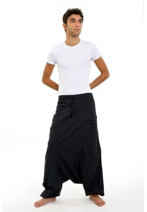 Sarouel noir Mikos personnalisable