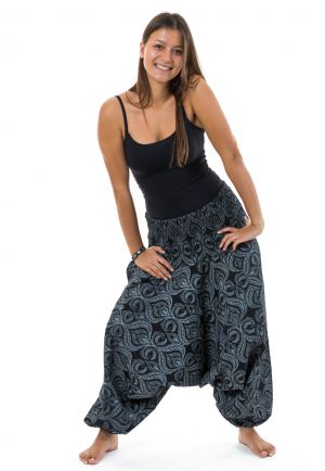 Sarouel femme ethnique chic coton epais Pankha face