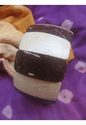 BR405 braceletcocorectanglemarroncreme2
