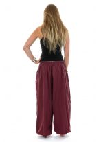 Pantalon sarouel baggy ethnic chic bordeaux Kalaah dos