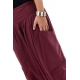 Pantalon sarouel baggy ethnic chic bordeaux Kalaah zoom