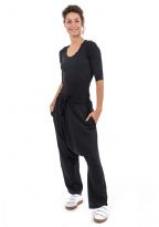 Sarouel long noir uni Pramukha