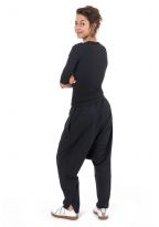 Sarouel long noir uni Pramukha