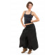 Pantalon sarouel femme faux effet jupe noir Suci