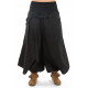 Pantalon sarouel femme faux effet jupe noir Suci