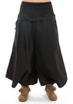 Pantalon sarouel femme faux effet jupe noir Suci