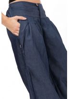 Pantalon denim ethnic street chic femme Nidana