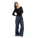 Pantalon blue jean hybride femme homme street chic Nila
