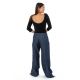 Pantalon blue jean hybride femme homme street chic Nila