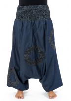 Sarwel jean denim homme femme ceinture elastique urban ethnic