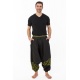 Sarouel homme ethnique noir kaki Nehuda