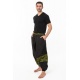 Sarouel homme ethnique noir kaki Nehuda