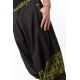 Sarouel homme ethnique noir kaki Nehuda