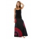 Jupe longue psychedelic nepali dream noir rouge hiver personnalisable