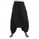 Sarouel femme homme printemps ete basic ethnic noir personnalisable