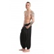 Pantalon aladin printemps ete basic ethnic mixte noir personnalisable