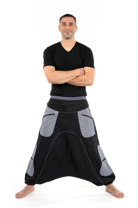 Sarouel ethnic homme femme pocket zip Sawal personnalisable
