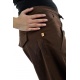 Pantalon hybride marron uni personnalisable