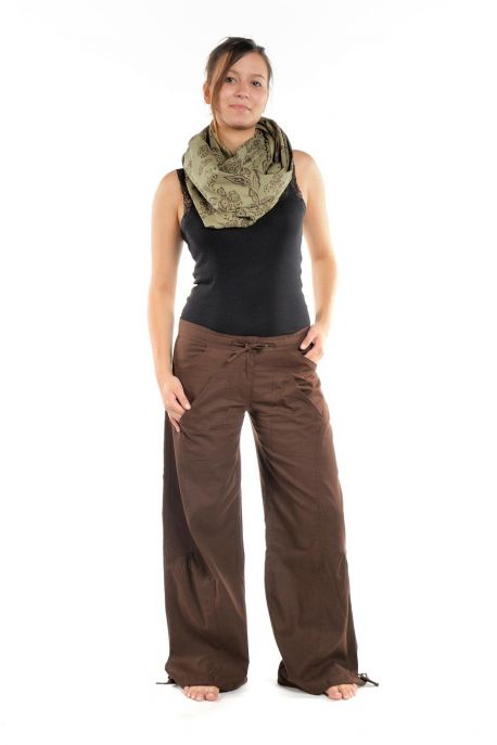 Pantalon hybride marron uni personnalisable